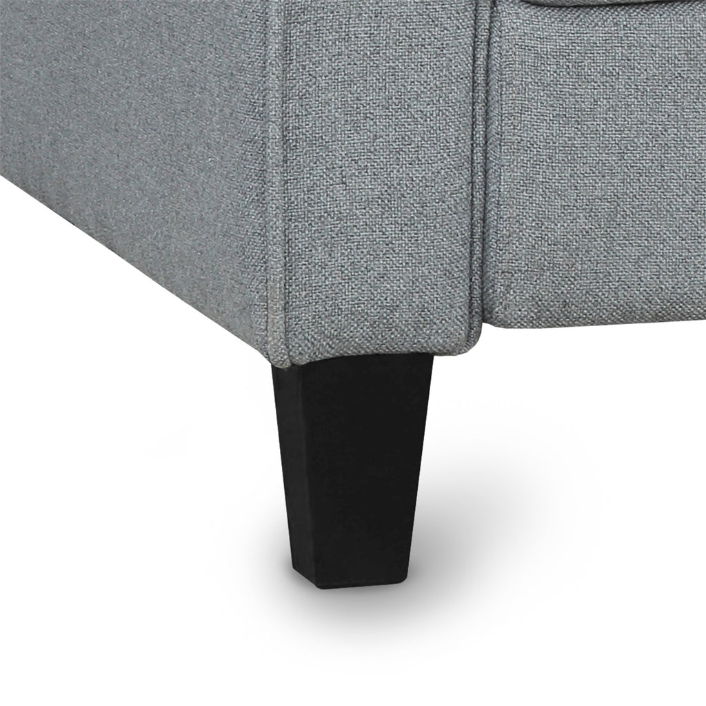 Black Upholstered Accent Chair Living Room Furniture Armrest Single Sofa