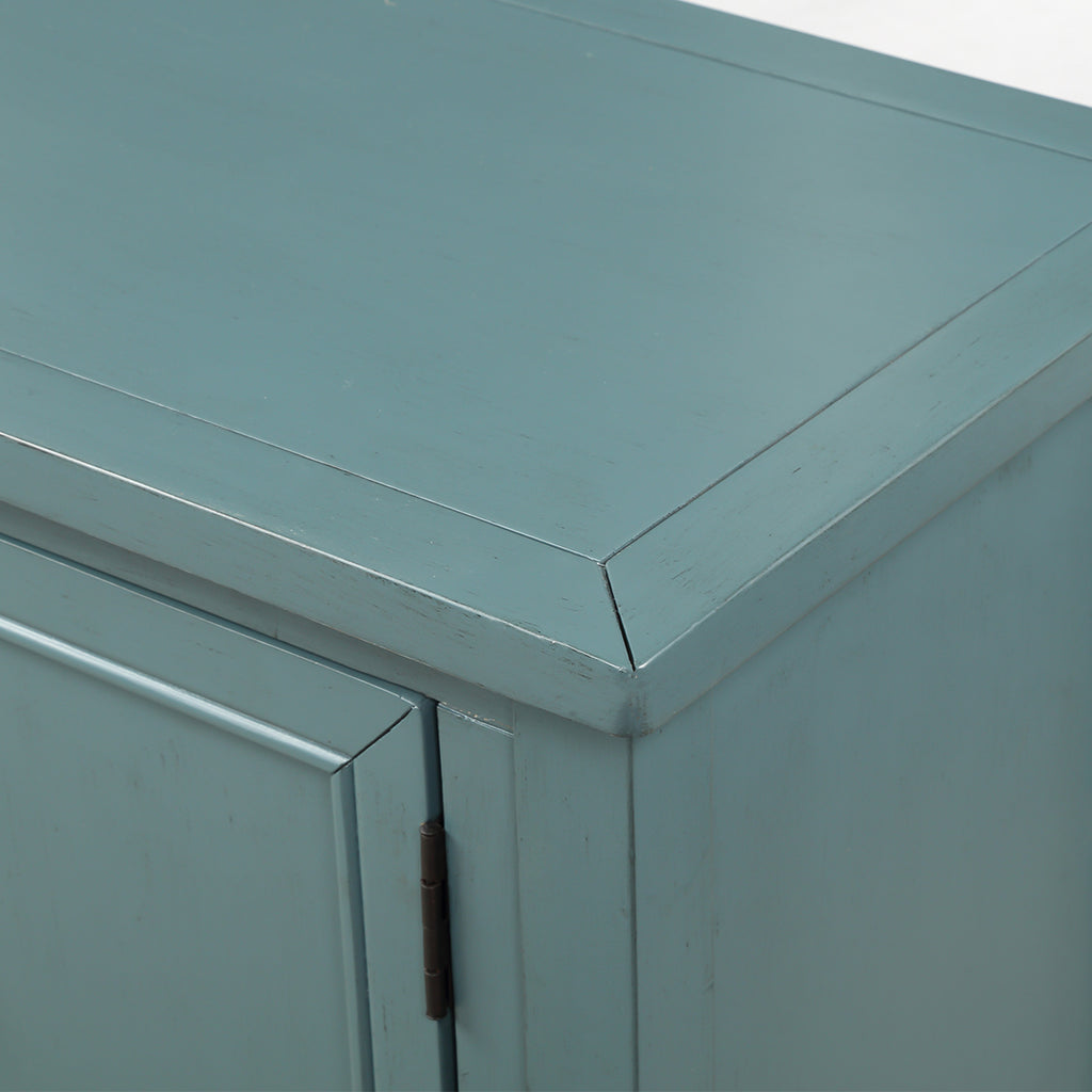 Light Slate Gray Cambridge Series Buffet Sideboard Console Table with Bottom Shelf & Storage