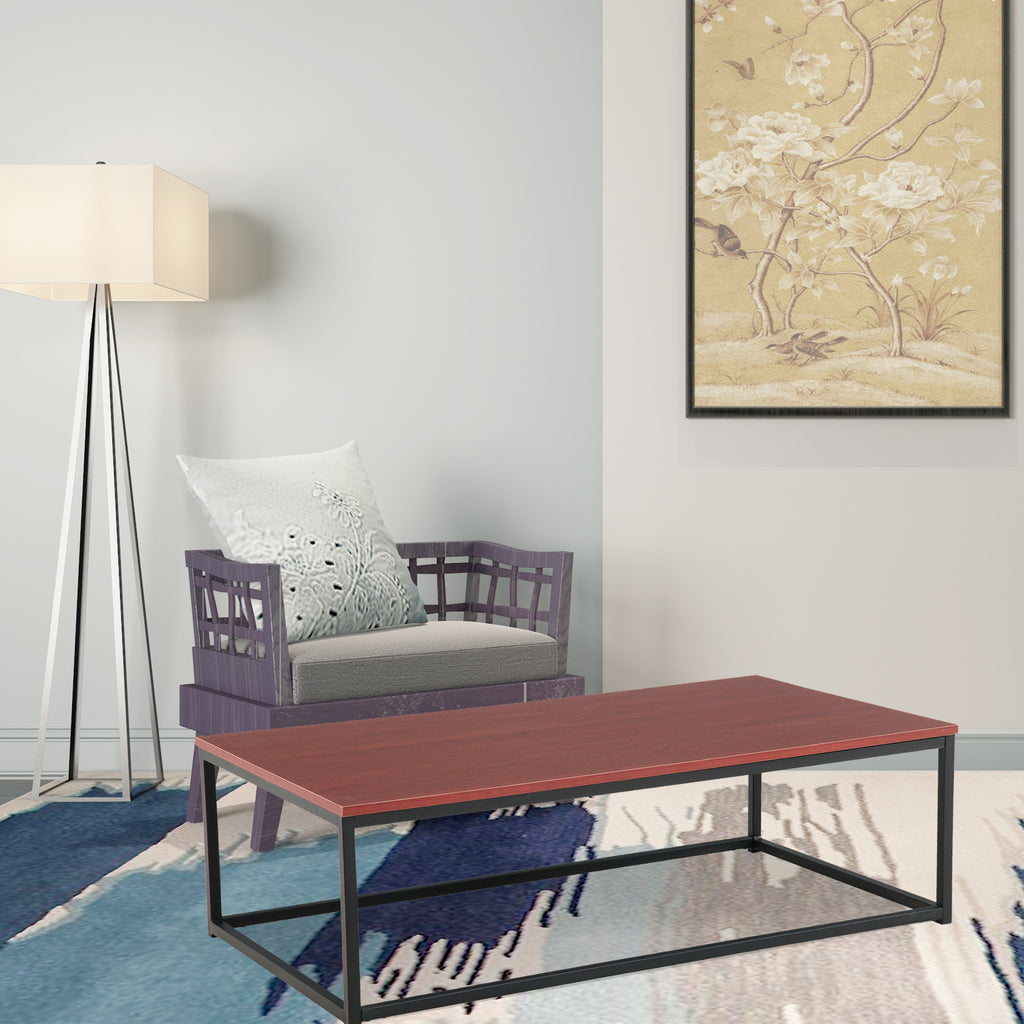 Coffee Table Dining Table - Red Brown