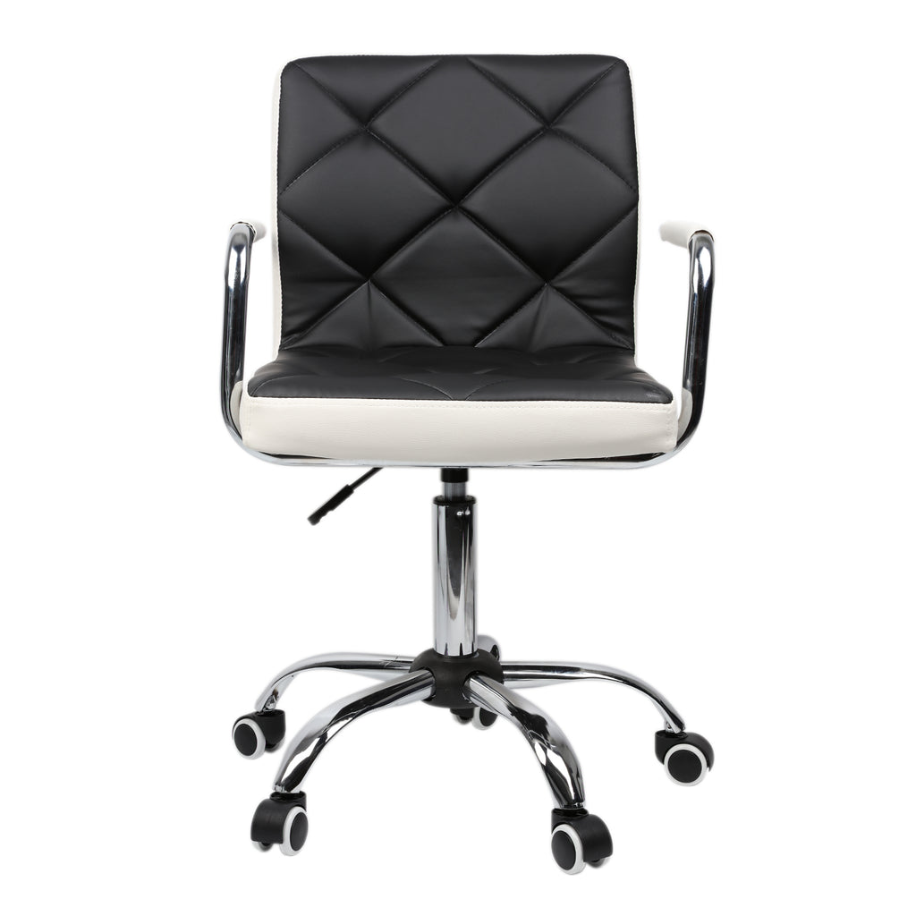 Dark Slate Gray Comfortable Mid Back Modern Adjustable Swivel Home Office Chair Desk Chair Computer Chair w/Armrest Multi Color