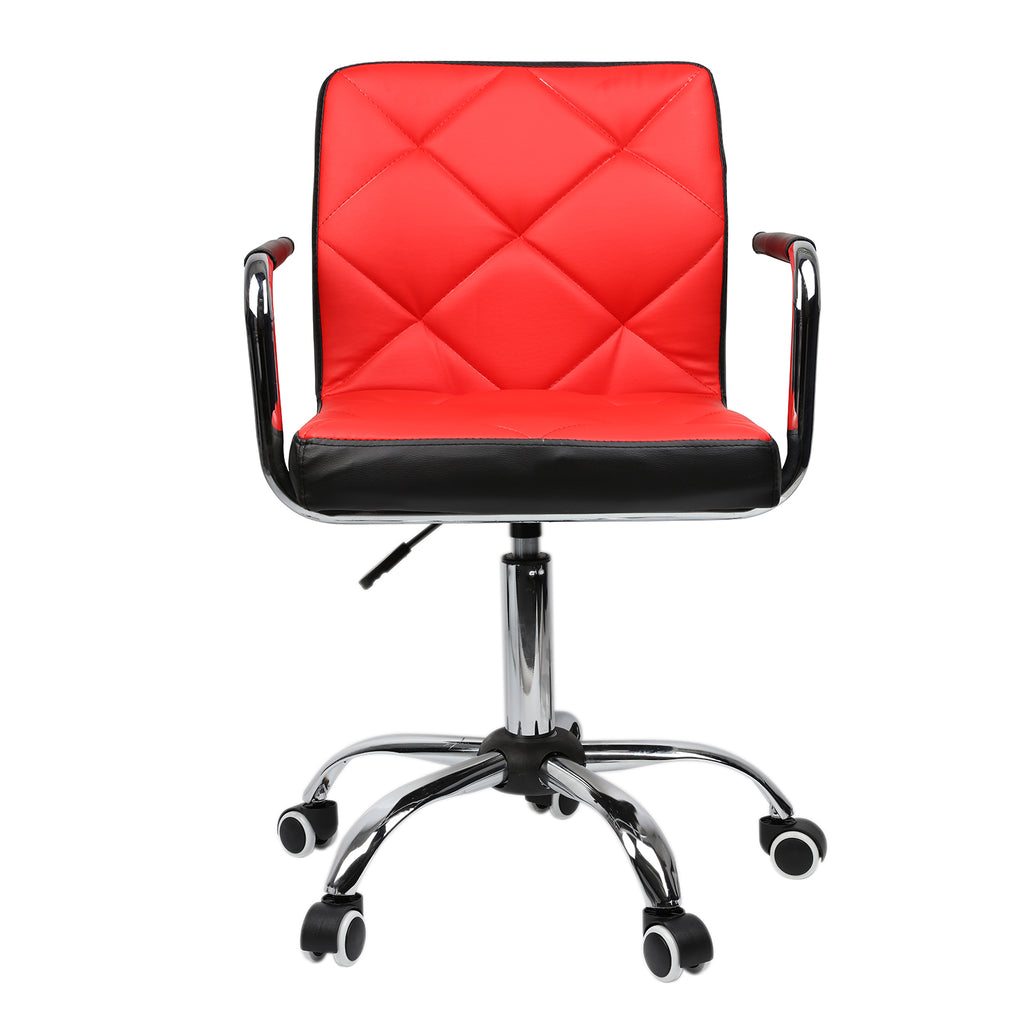 Orange Red Comfortable Mid Back Modern Adjustable Swivel Home Office Chair Desk Chair Computer Chair w/Armrest Multi Color