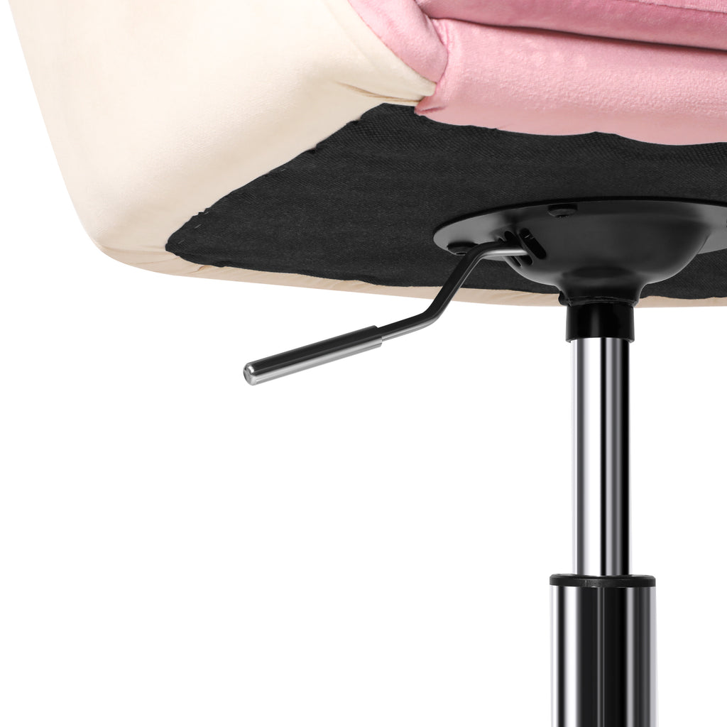 Dark Slate Gray Modern Vanity  Desk Chair Upholstered Adjustable Swivel