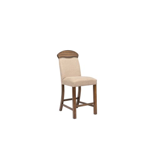 Gray 2"H- Maurice Counter Height Chair Linen & Oak, 2 Counts