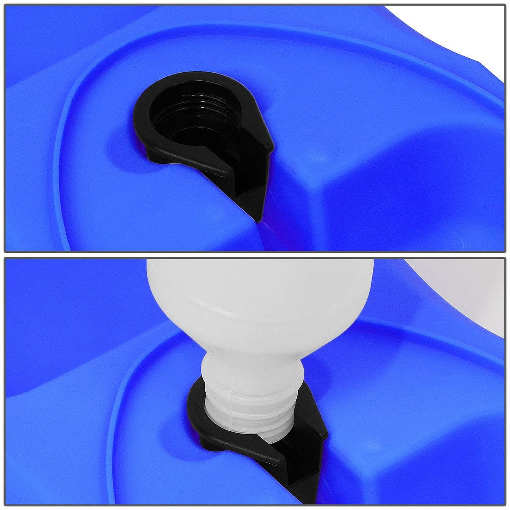 Blue Dual Pets Bowls with Non-Slip Base