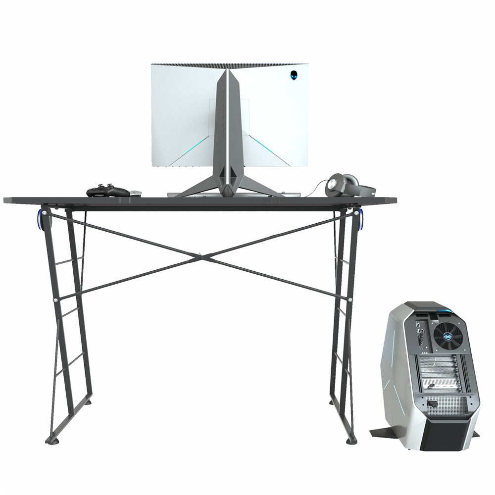 Lavender Ergonomic Gaming Computer Desk with Cup Holder BH44116795