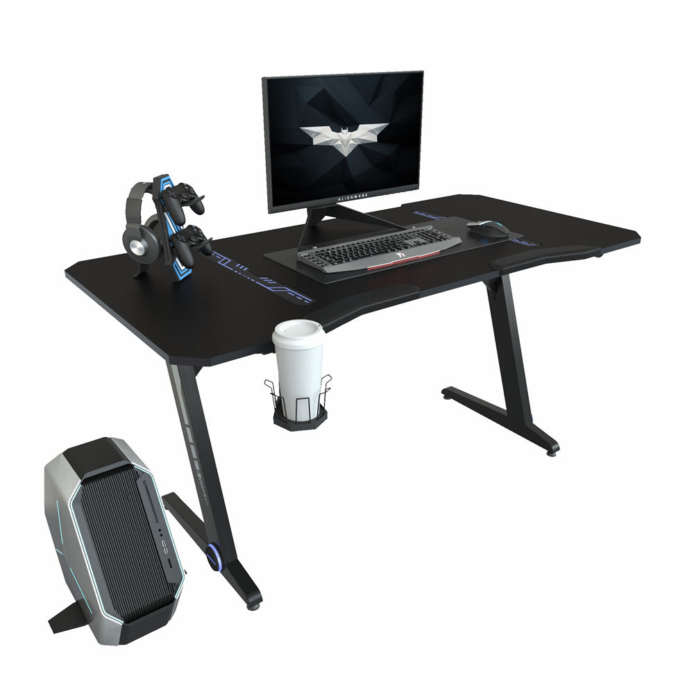 Large Gaming Desk with Plug Board Holder + Game Handles Holder BH44116796