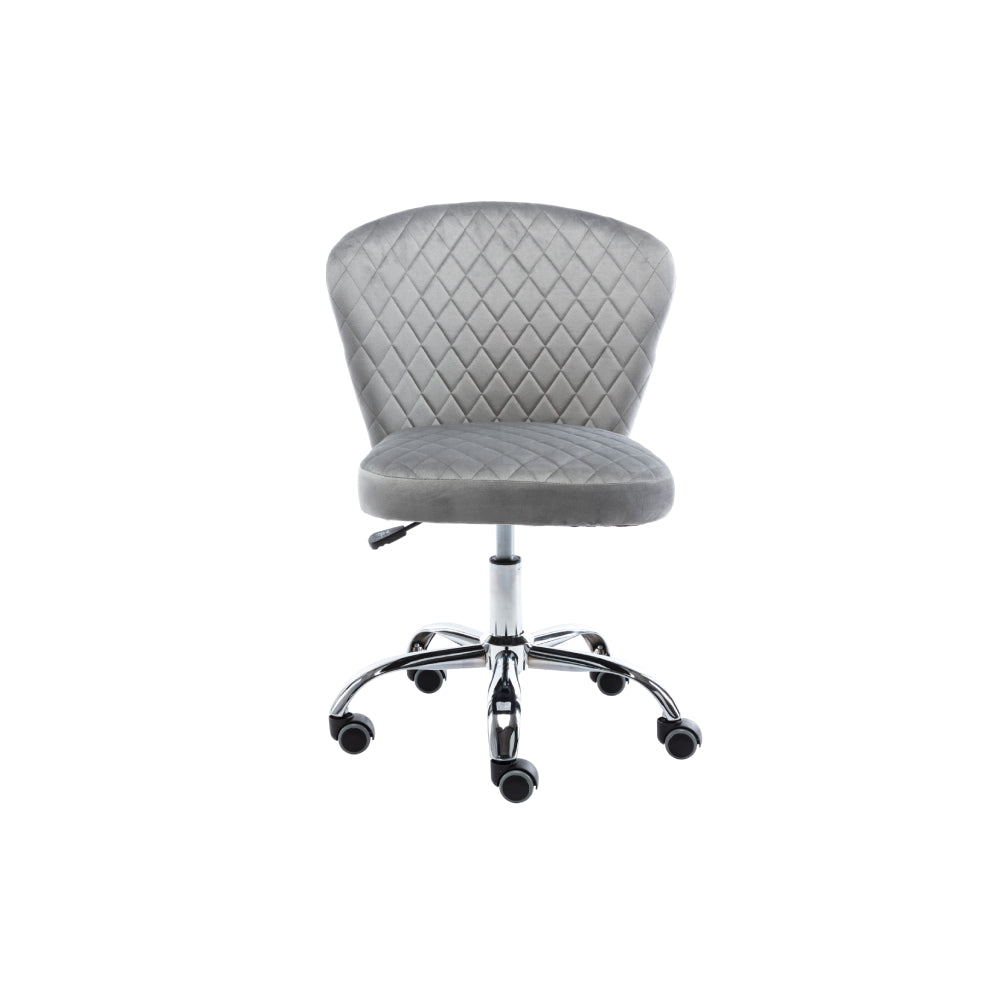 Dark Gray Computer Chair Task Chair Comfortable Swivel Chair and Mid- Back with Wheels