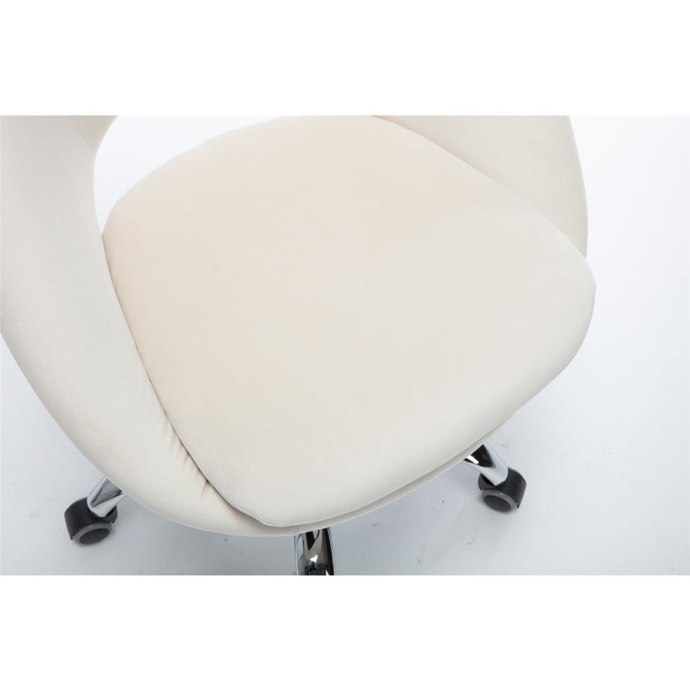 Swivel Office Chair for Living Room/Bed Room, Modern Leisure office Chair Beige
