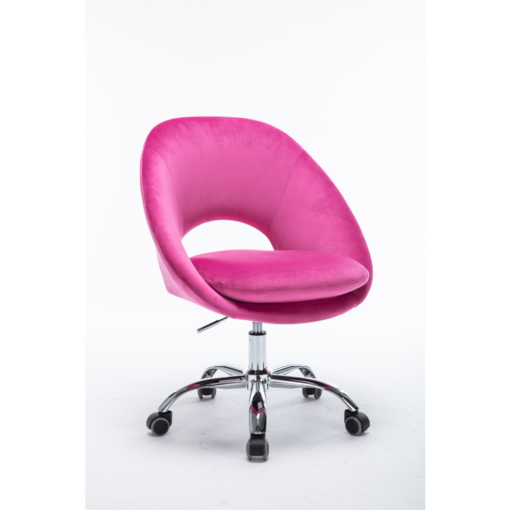 Swivel Office Chair for Living Room/Bed Room, Modern Leisure office Chair Fuchsia Red