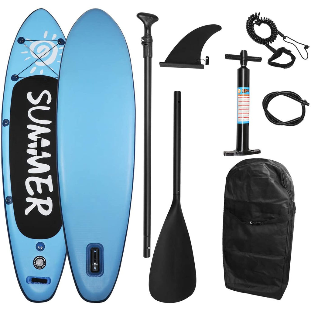Sky Blue Stand-Up Paddle Board Inflatable Surf Control Board,(Blue)