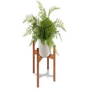 Dark Olive Green Mid Century Bamboo Plant Stand Pot Holder -Brown(3 Size)