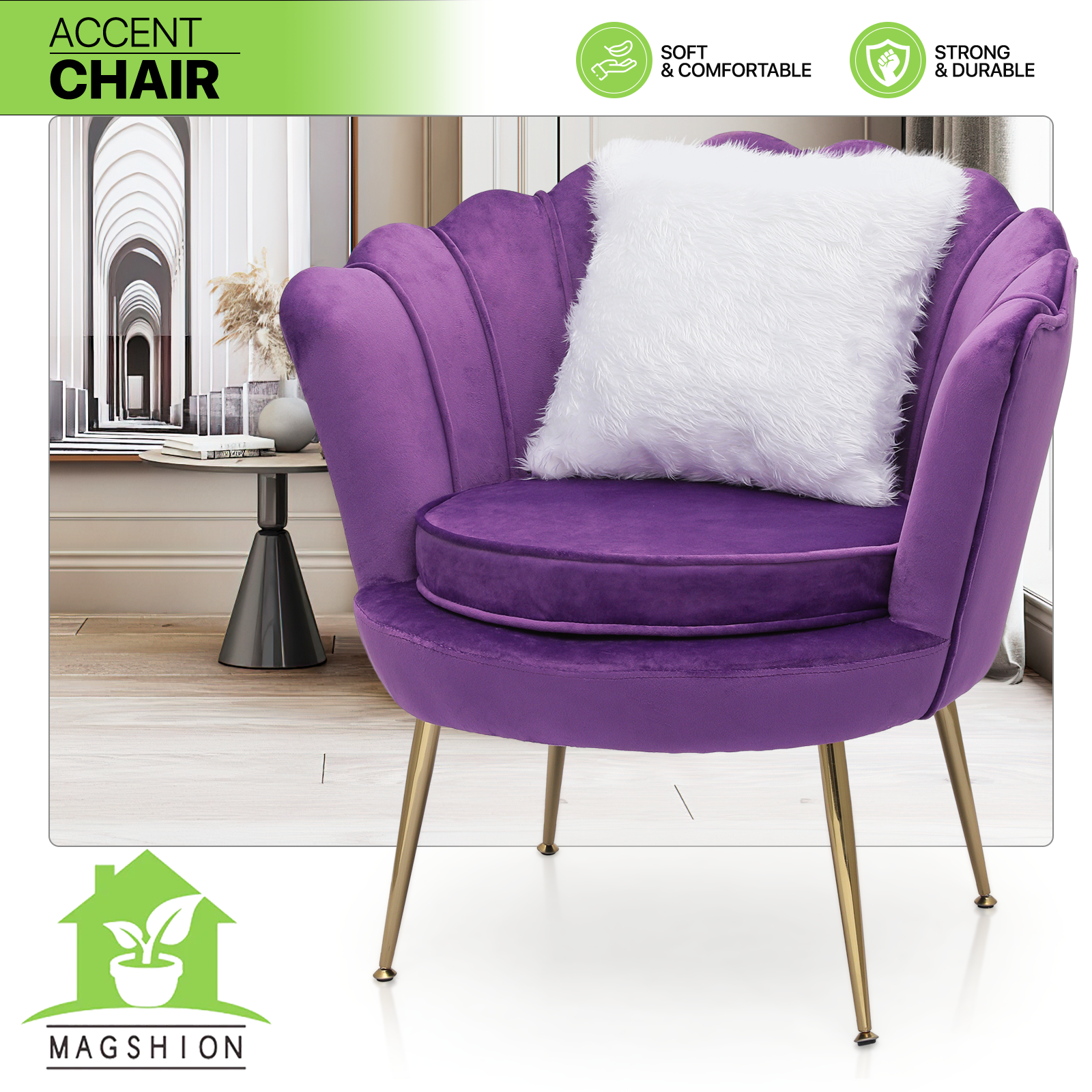 Purple living discount room chair