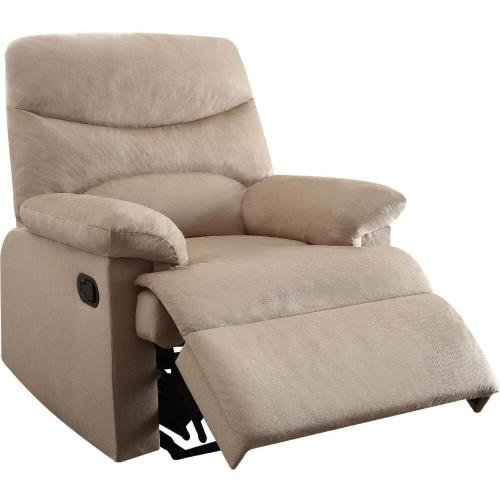 Rosy Brown Arcadia Recliner (Motion) Tight Seat & Back Cushion Woven Fabric