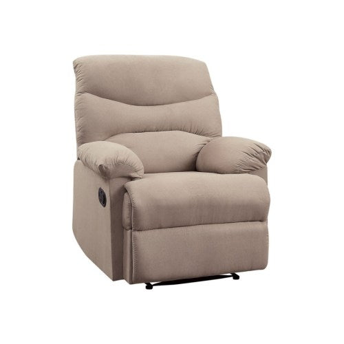 Rosy Brown Arcadia Recliner (Motion) Tight Seat & Back Cushion Woven Fabric
