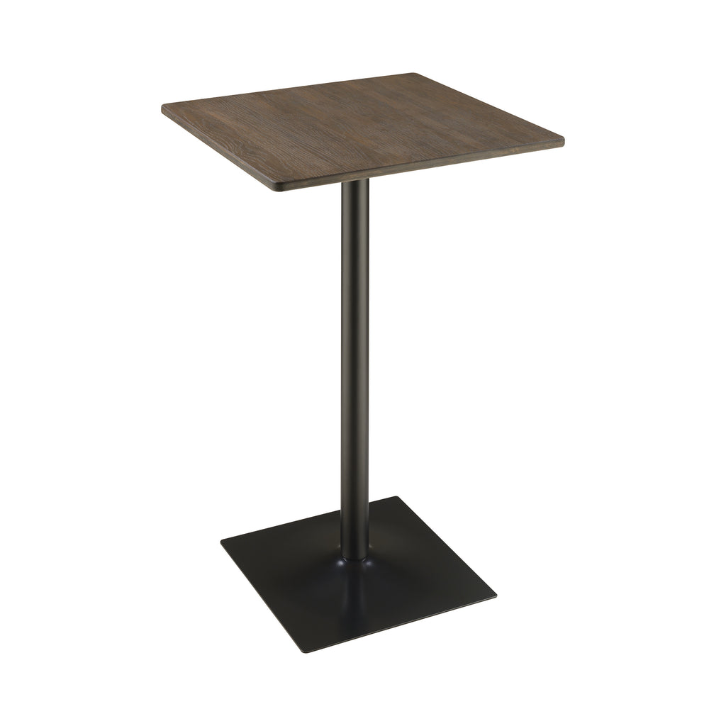 Dark Slate Gray Coaster 100730 | Industrial Solid Wood Desktop Square Matte Black Bar Table Restaurant Bar Cafe