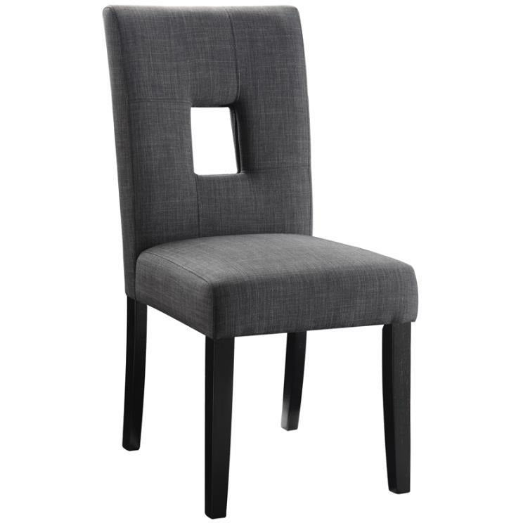 Dark Slate Gray Coaster 106652 | Upholstered Open Back Dining Side Chairs Beige And Black - 2 Count