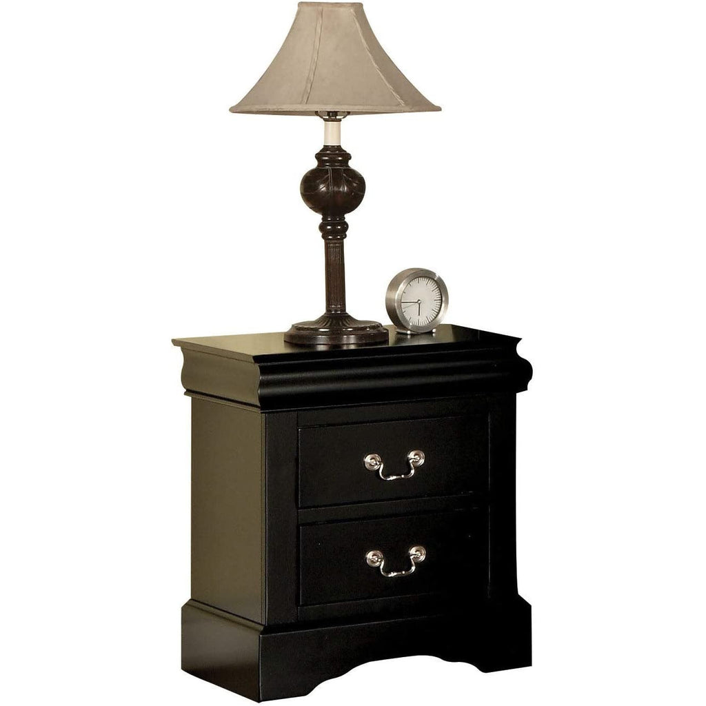Rosy Brown 2 Drawers End Table Bedroom Nightstand