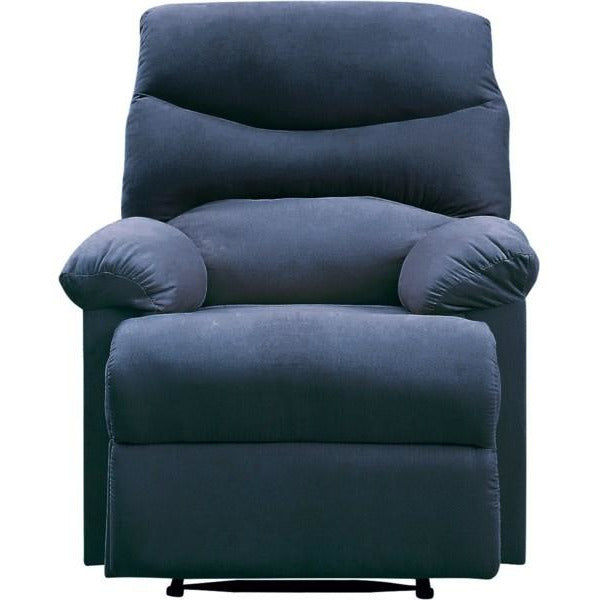 Recliner (Motion) Tight Seat & Back Cushion Woven Fabric Blue