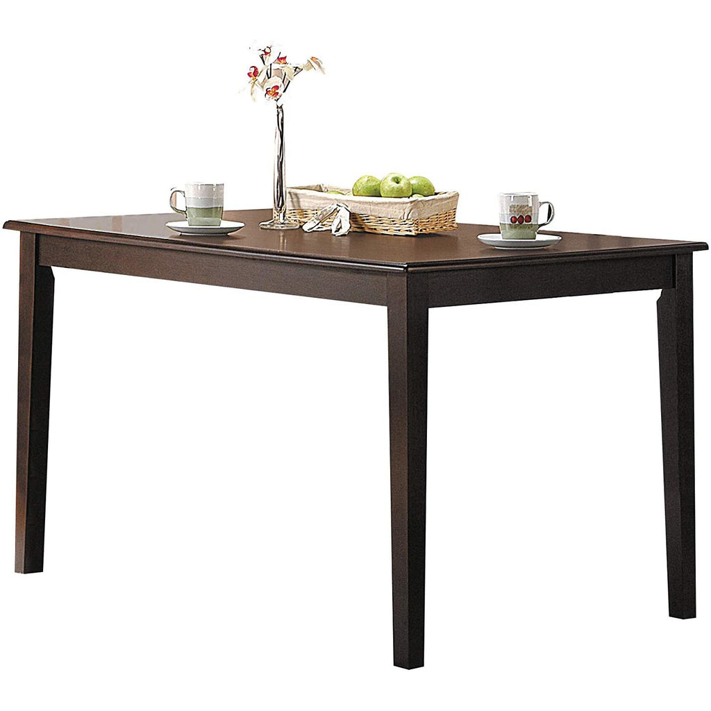 Wooden Rectangular Dining Table in Espresso