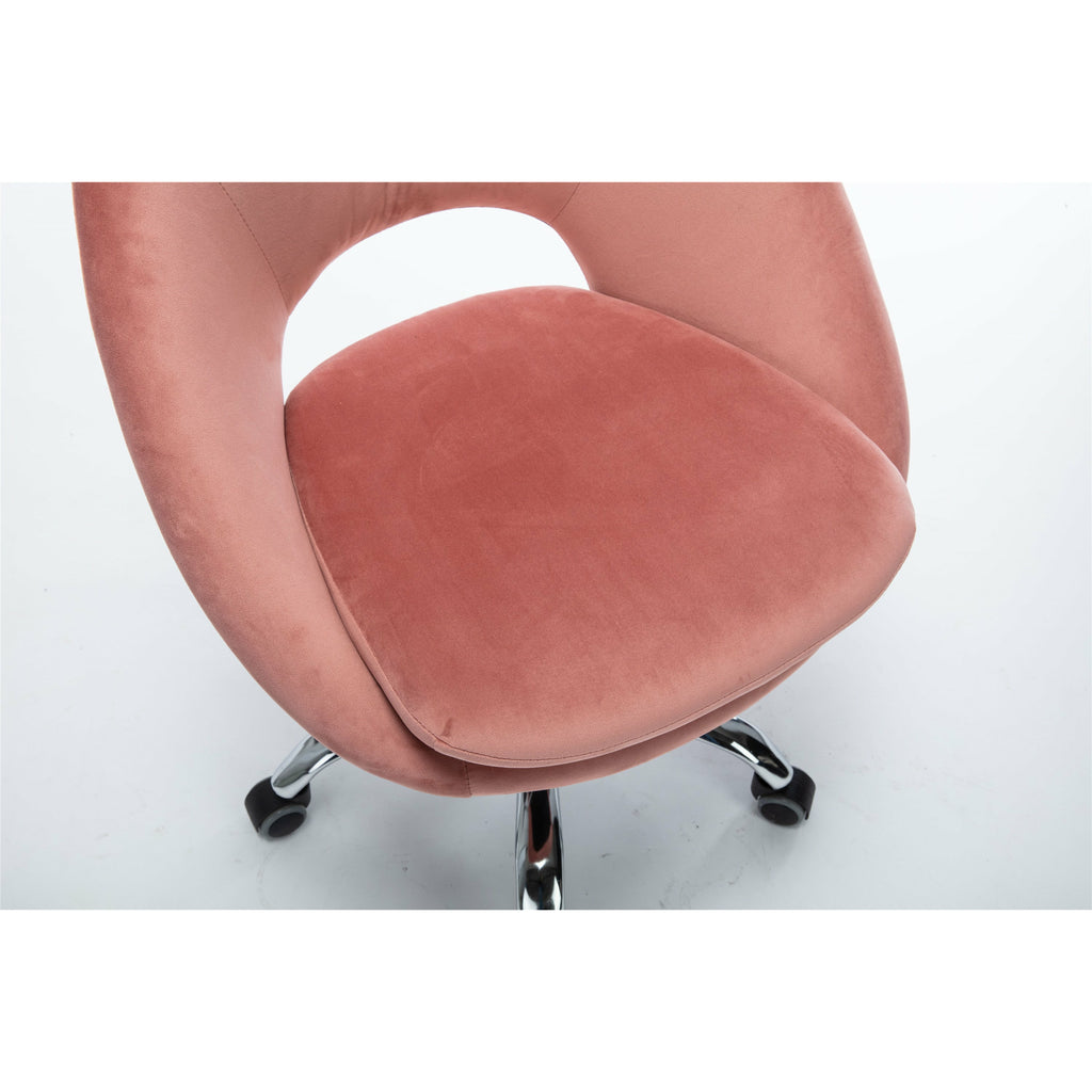Rosy Brown Swivel Office Chair for Living Room/Bed Room, Modern Leisure office Chair