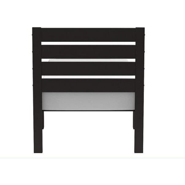 Black Kenney Twin Bed With Slatted Headboard in Espresso BH21085T