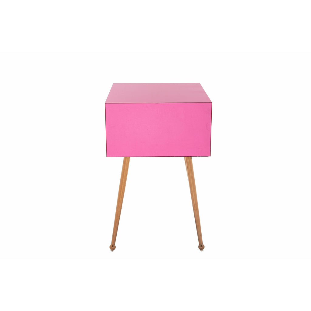 Hot Pink Acrylic Mirror Night Stand Multiple Color