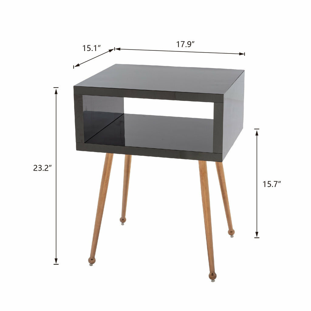 Dim Gray Acrylic Mirror Night Stand Multiple Color