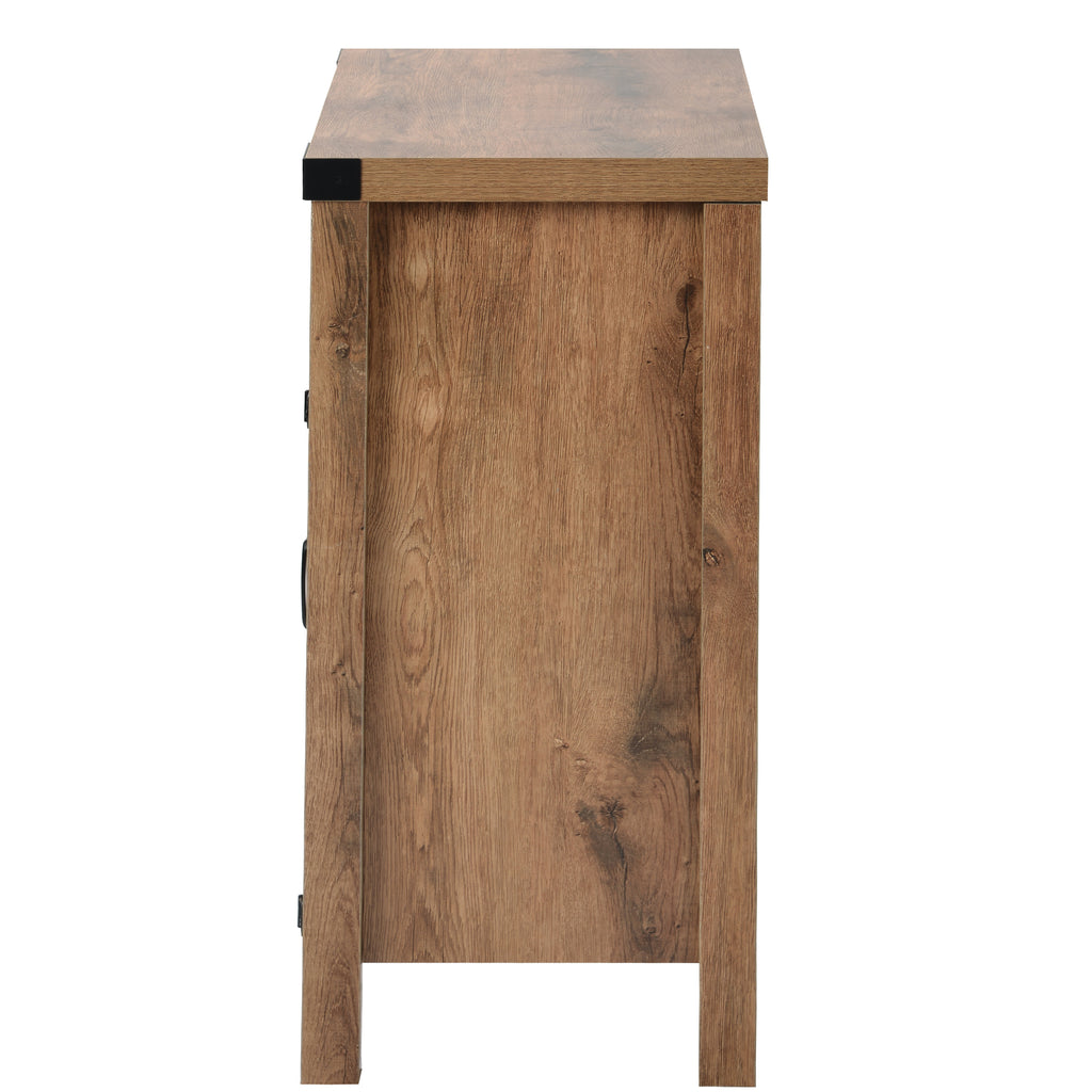 Dim Gray Rustic Console Table with Drawer and Storage for Entryway, Hallway, and Living Room