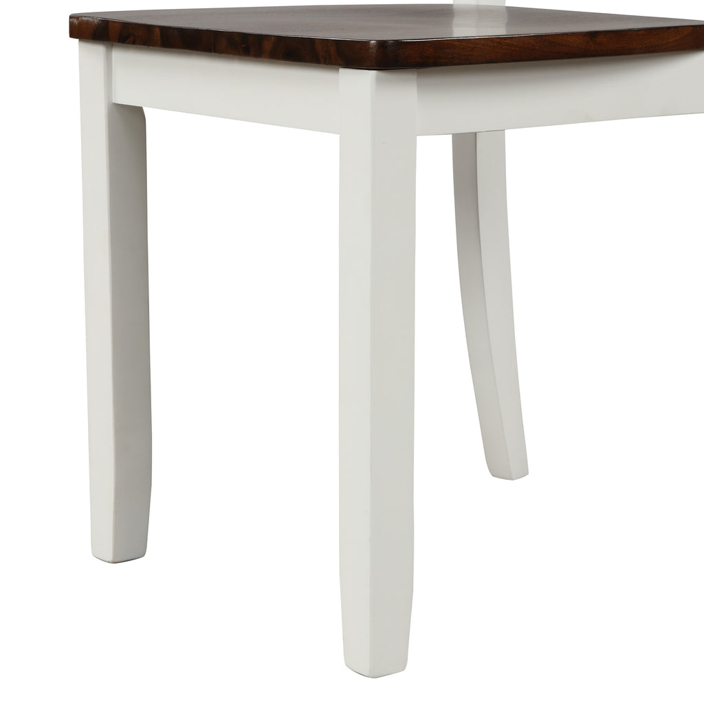 Light Gray 6 Counts - Dining Table Set with Bench, Table Set with Waterproof Coat, Ivory and Cherry
