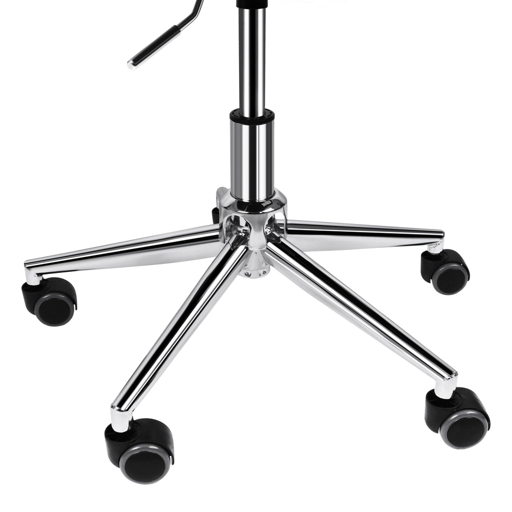 Gray Modern Vanity  Desk Chair Upholstered Adjustable Swivel