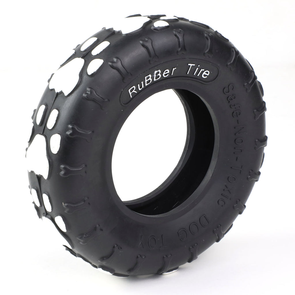 Dark Slate Gray Rubber Tire Biter Chew Toy Set