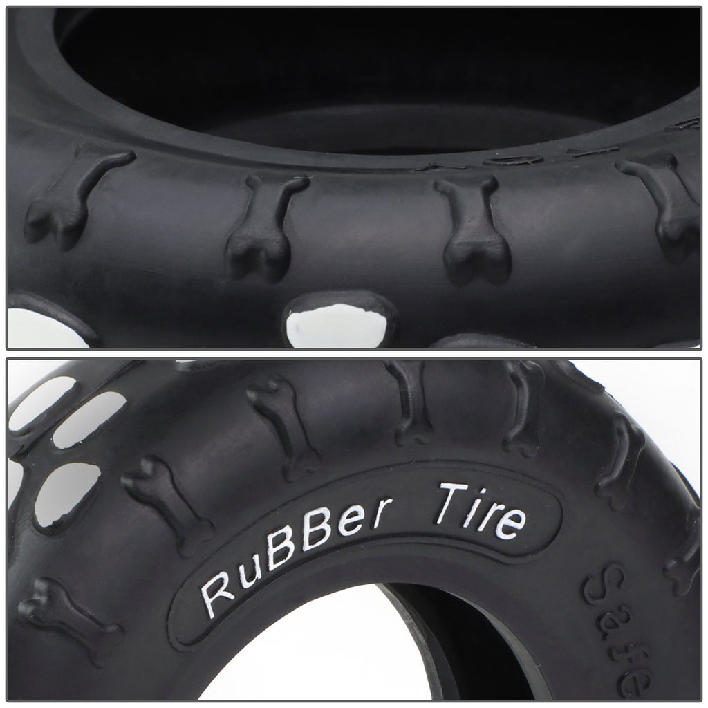 Dark Slate Gray Rubber Tire Biter Chew Toy Set
