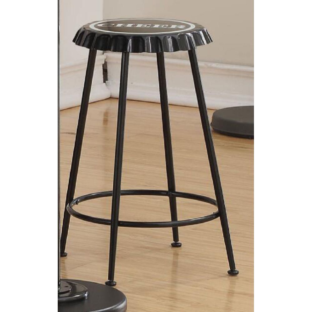 Rosy Brown Set Of 2 Mant Round Counter Height Stool Backless