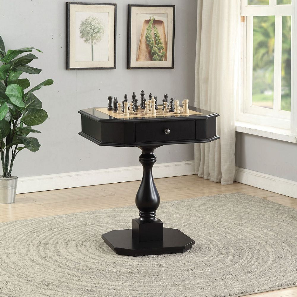 Black Bishop Game Table(Cheery/Black)