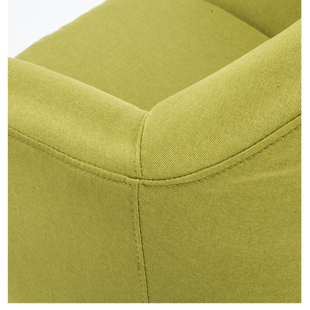 Dark Khaki Elegant Upholstered Fabric Accent Chair Set Of 2