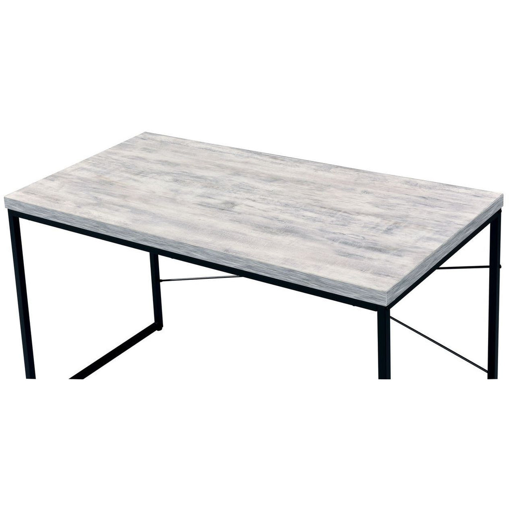 Light Gray Industrial Faux Concrete Top Desk w/Metal Open Frame BH92915 BH92905