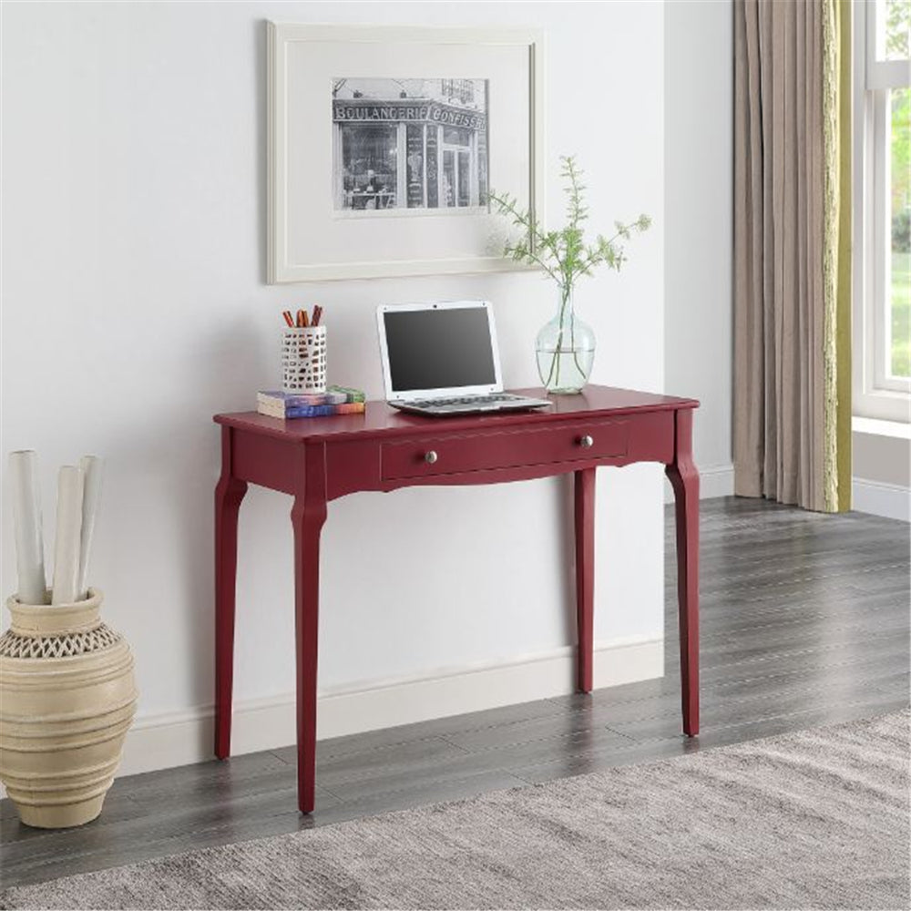 Saddle Brown Rectangular Wooden Writing Desk With 1 Storage Drawer BH93019 BH93020 BH93023 BH93024