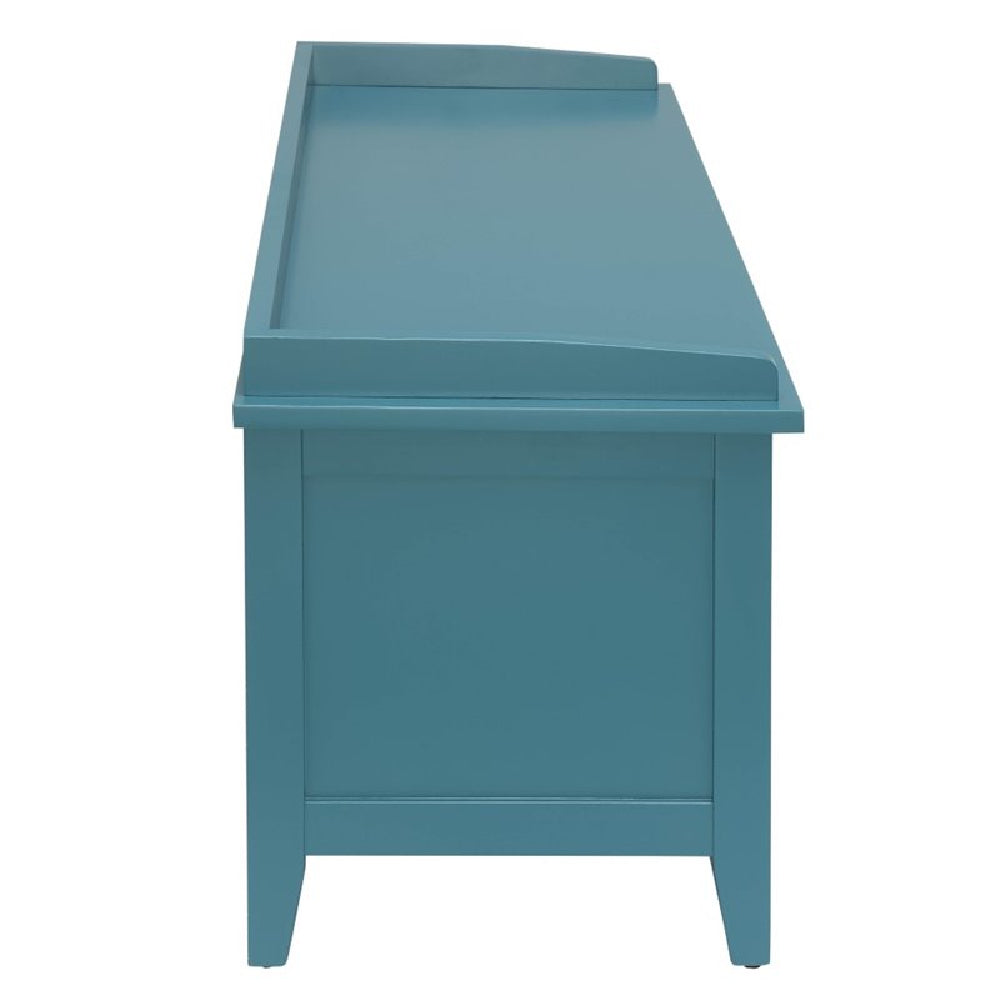 Flavius Bench w/Three Storage in Teal