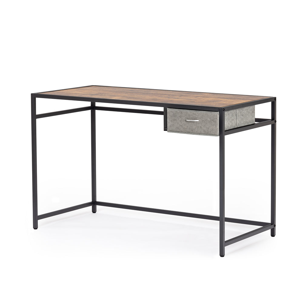 Metal Frame Computer Desk With Cloth Drawer BH51529306