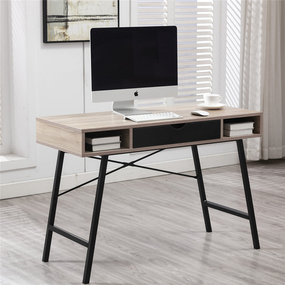 43" Computer Desk with Drawer Home Office Table Black 