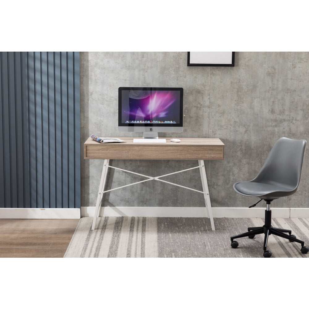 43" Computer Desk with Drawer Home Office Table White 