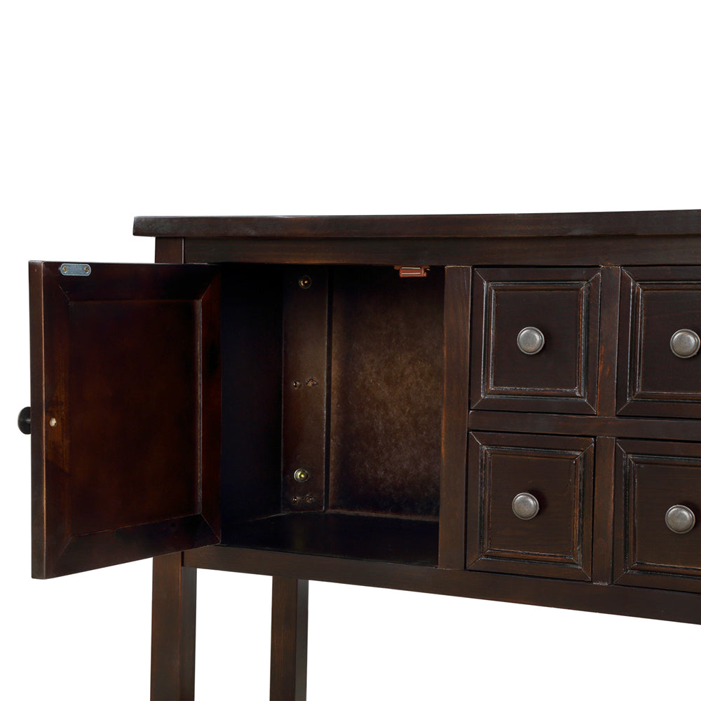 Cambridge Series Buffet Sideboard Console Table with Bottom Shelf & Storage Espresso