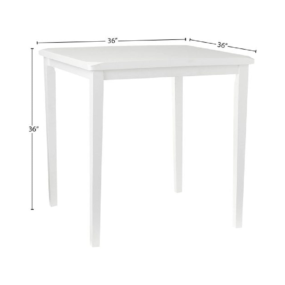 5 Counts - Counter Height Set w/Saddle Seat Dining Room White