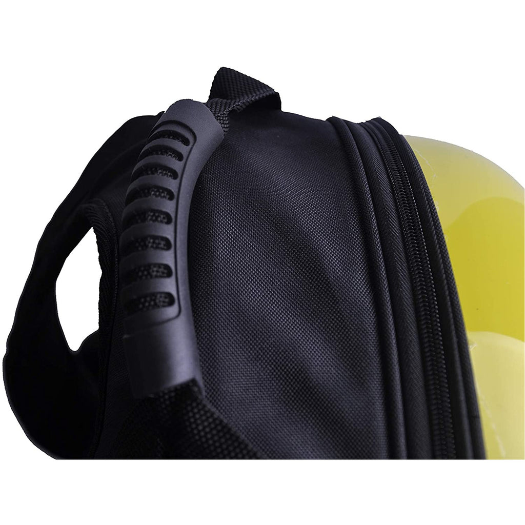 Dark Slate Gray Portable Pet Transparent Bubble Backpack, Yellow