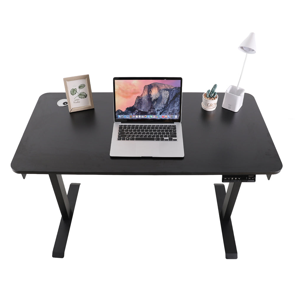Single Motor Electric Height Adjustable Desk for Office Home Black