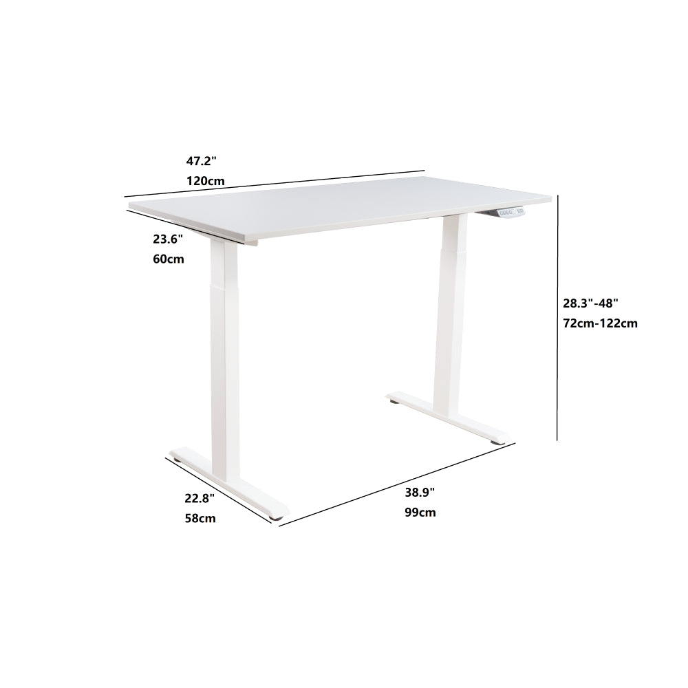 Lavender Electric Height Adjustable Standing Desk for Home Office BH4902315