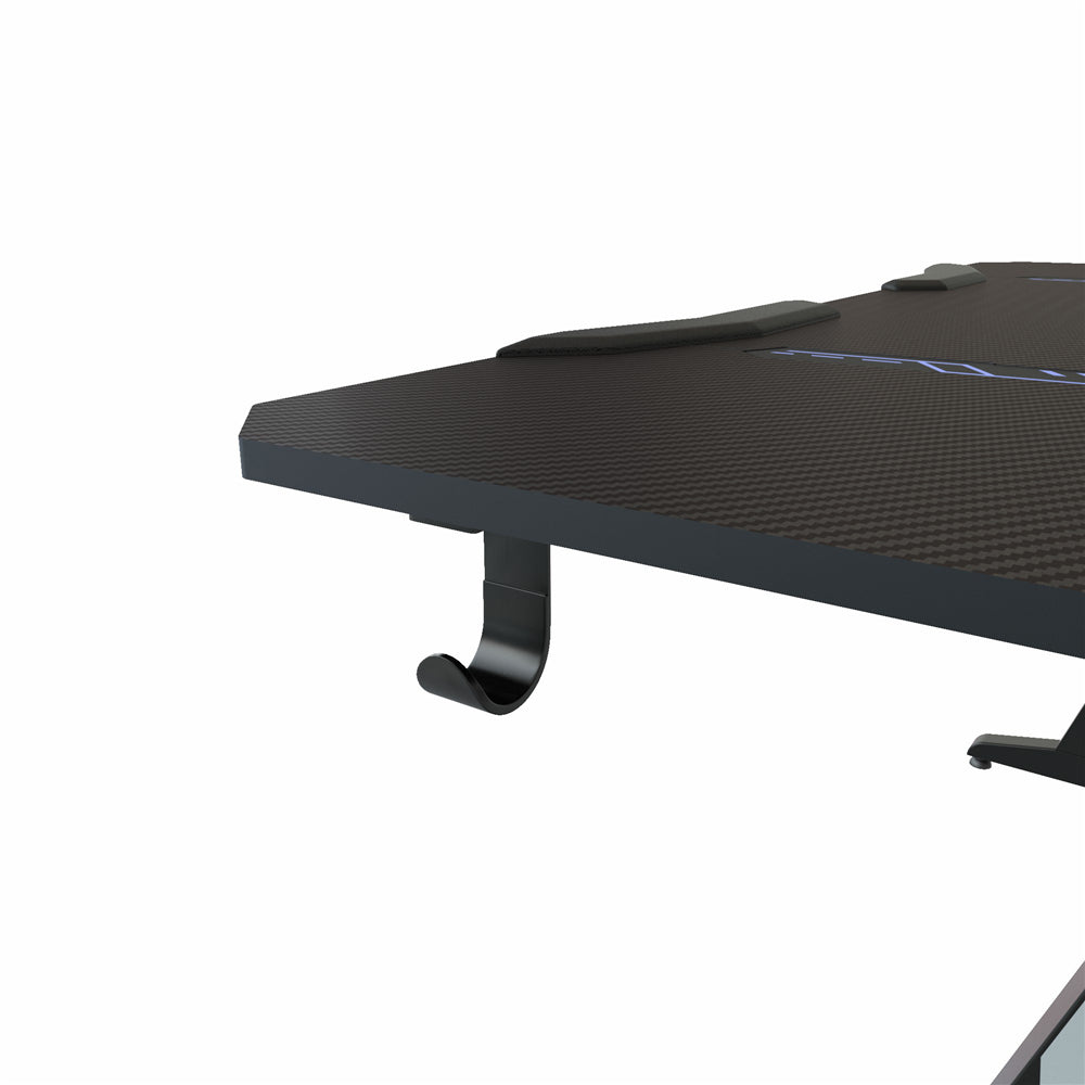 Large Gaming Desk with Plug Board Holder + Game Handles Holder BH44116796