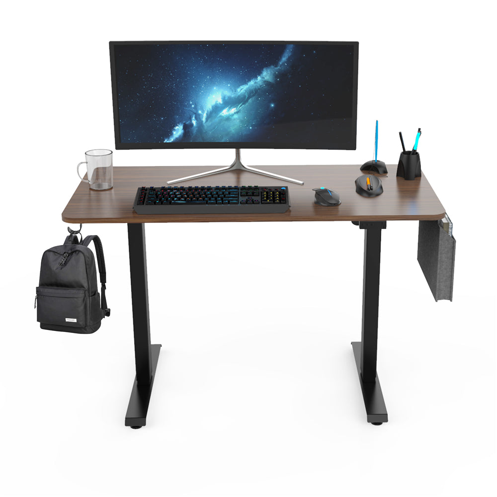 Height Adjustable Electric Standing Desk with Headset Hook and Storage Bag BH44121280