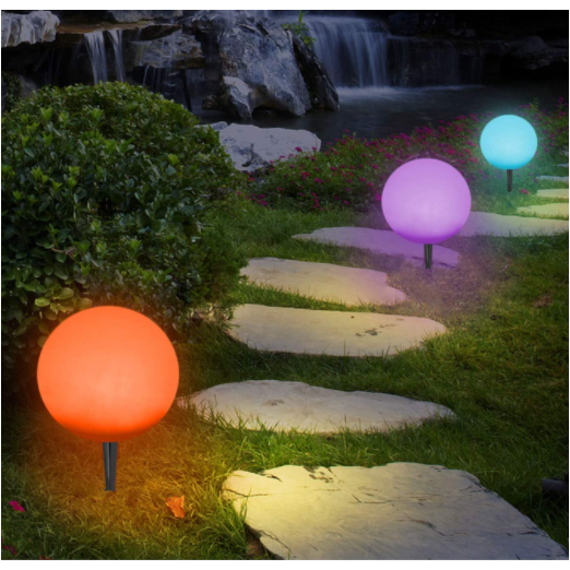 Cordless LED Ball Night Light, 11-inch Remote Control, 16 RGB Colors