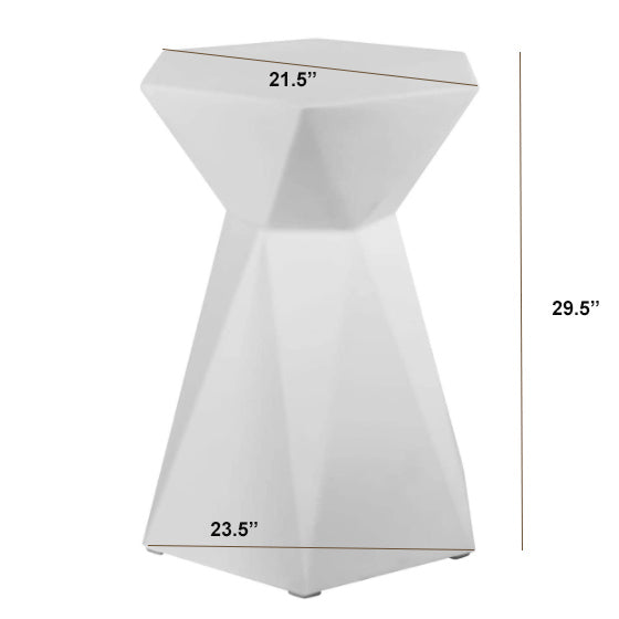 Light Gray LED Light Up Accent Table(1 Piece)